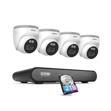 Security Camera System 3K 5MP 8 Channel NVR 4MP HD Outdoor IP Cameras Dome Home 