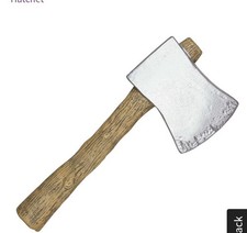 Hatchet Plastic Costume Prop