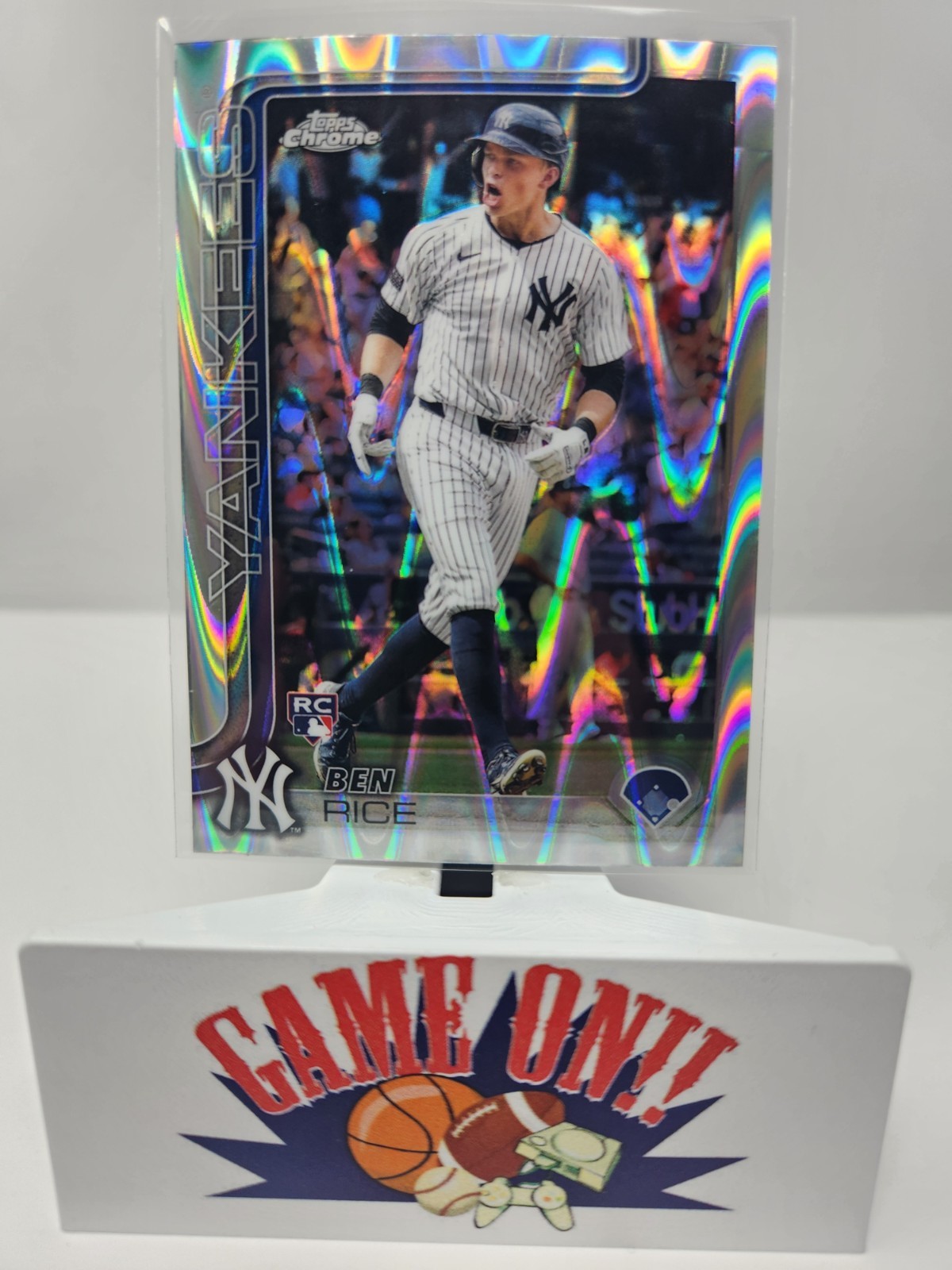 2025 Topps Chrome #139 Ben Rice RayWave Refractor RC Rookie