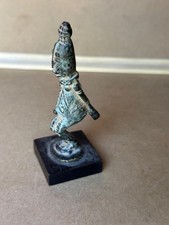 Antique Dogon Bronze Figure - Warrior or Hunter Pose - Mali West Africa