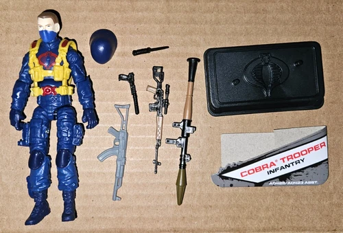 GI Joe 25th Dollar General Cobra Trooper Infantry V19 Complete 2013 Blue Yellow