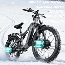 Shengmilo S600 Electric Bike for Adults Dual Motor 48V 17.5AH 26" Mountain ebike