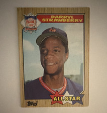 Topps 1987 Darryl Strawberry New York Mets All-Star #601 Baseball Card