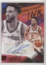 2018-19 Panini Court Kings Impressionist Ink Ruby 66/99 Courtney Lee Auto yw1