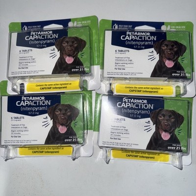 Pet Armor Capaction Oral Flea Treatment for Medium Large Dogs Over