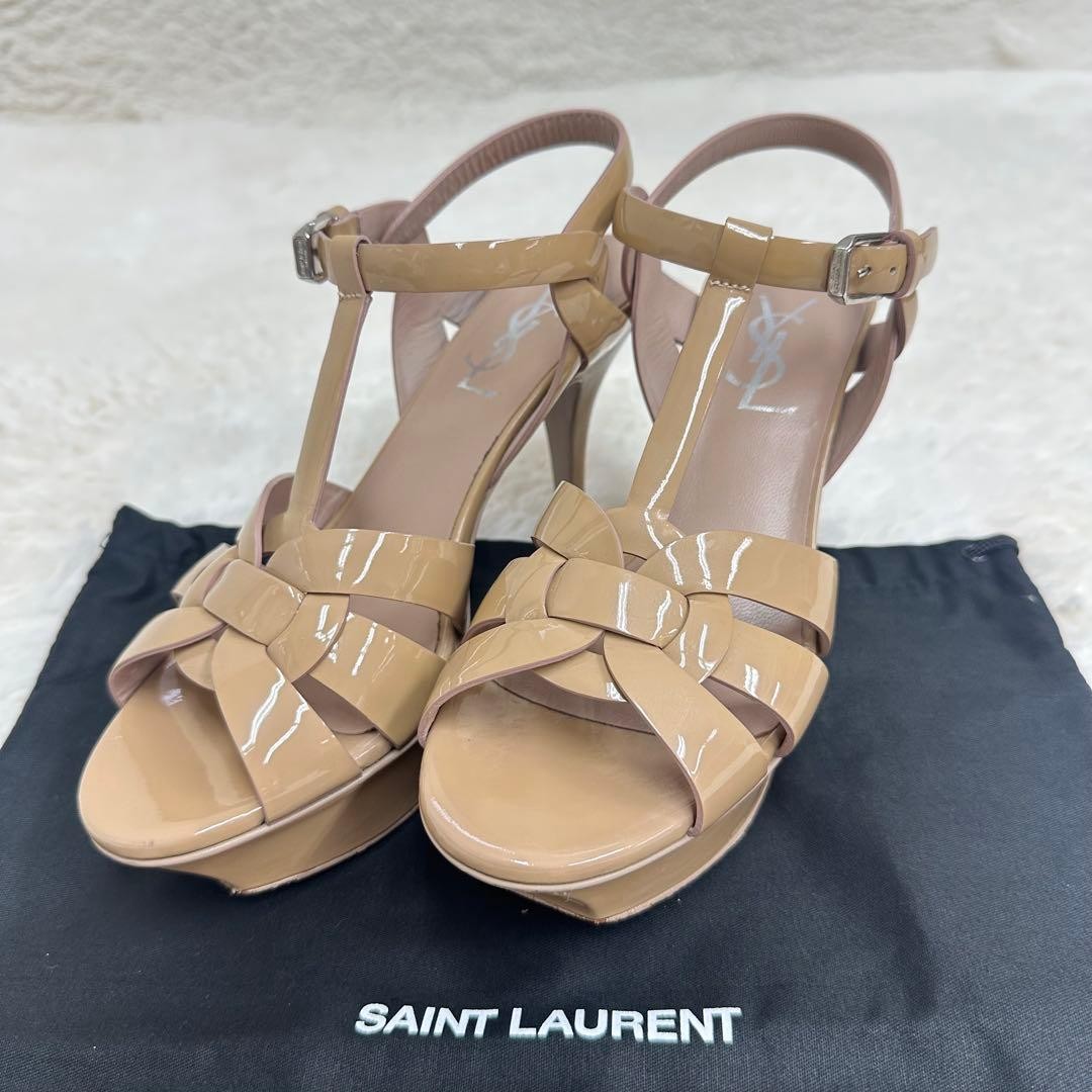 YSL Yves Saint Laurent Tribute Sandal Ankle 35
