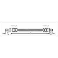 Metzger 4112502 Bremsschlauch FüR Ford Sierra Scorpio Gbc Gbg GB4 Bng Bnc Gae