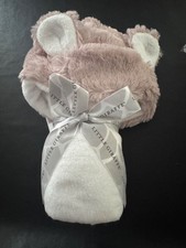 NWT Little Giraffe Luxe Baby & toddler dusty rose Infant Hooded Towel Ears