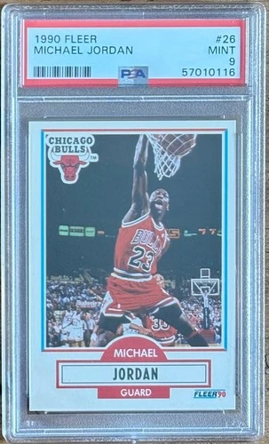 1990 Fleer #26 Michael Jordan PSA 9 Mint Chicago Bulls HOF GOAT