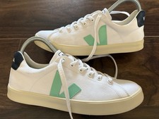 Veja Esplar White Turquoise Nautico F Canvas Uk Size 7