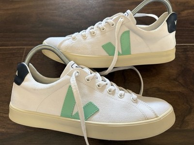 Veja Esplar weiß türkis Nautico F Canvas UK Größe 7