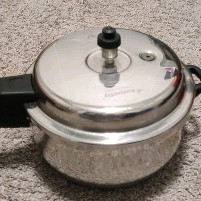 #ad Butterfly Stainless Steel Stove Top Pressure Cooker Silver with Lid and Handle $19.55