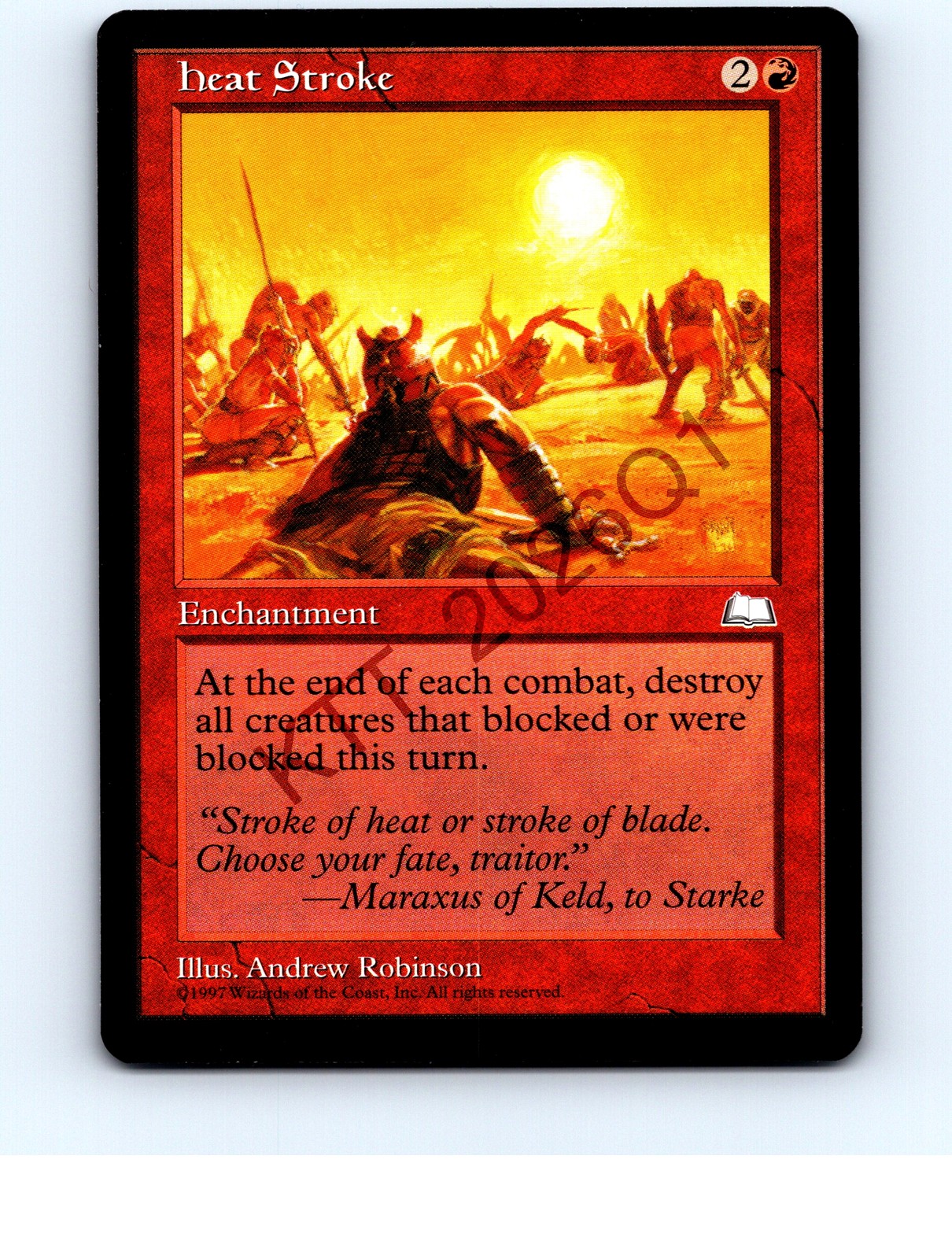 Heat Stroke Red Rare Weatherlight MTG NP NM/NM+