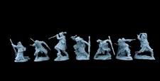 pp080 Indians Snowshoe Battle 1758 SET3. By PLASTIC PLATOON