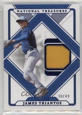 2025 Panini National Treasures Treasured Threads Blue 30/49 James Triantos 1g37