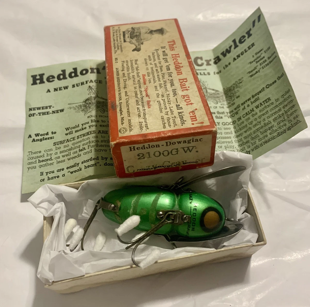 Heddon Crazy Crawler Box for sale | eBay