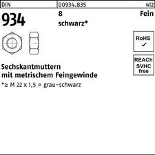 Sechskantmutter DIN 934 M30x 1,5 8 sw 1 Stück