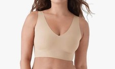 True Co Beige True Body V Neck Wireless Seamless Bra