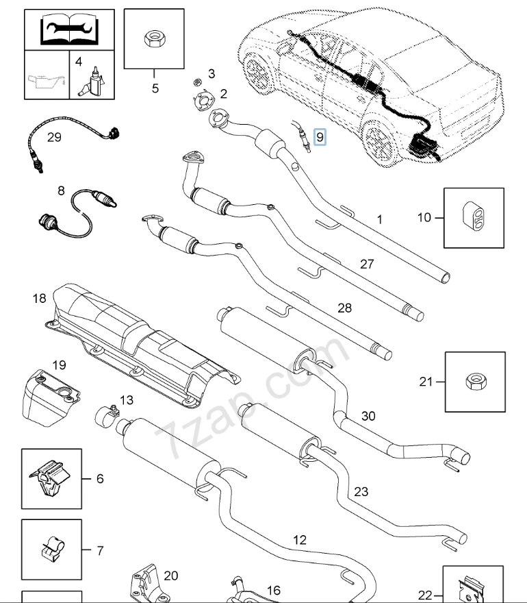 Sonda Lambda Opel Astra H Vectra B C - Opel 855389 GM 9158718 - Imagen 4 de 4