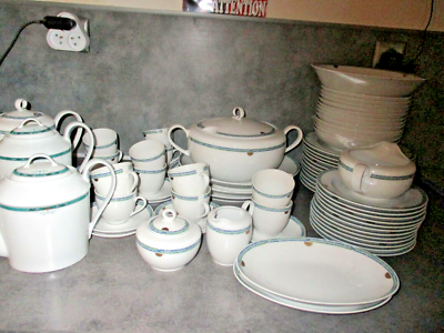 Service de table porcelaine Bavaria Winterling – 49 pièces – ancien - Arts de la table