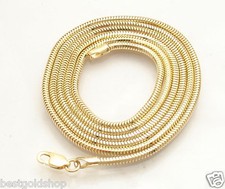 1.9mm Solid Round Snake Chain Necklace Real 14K Yellow Gold ALL LENGTHS