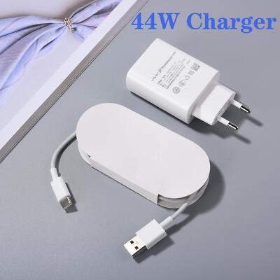 Original 44w  Fast Charger Eu/us Flashcharge 2.0 Adapter Type C Cable for X7