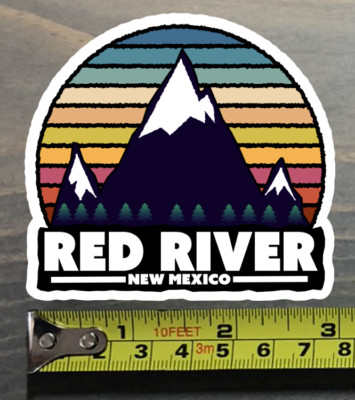 Red River Sticker Decal New Mexico Ski Snowboard Angel Fire Santa Fe Taos