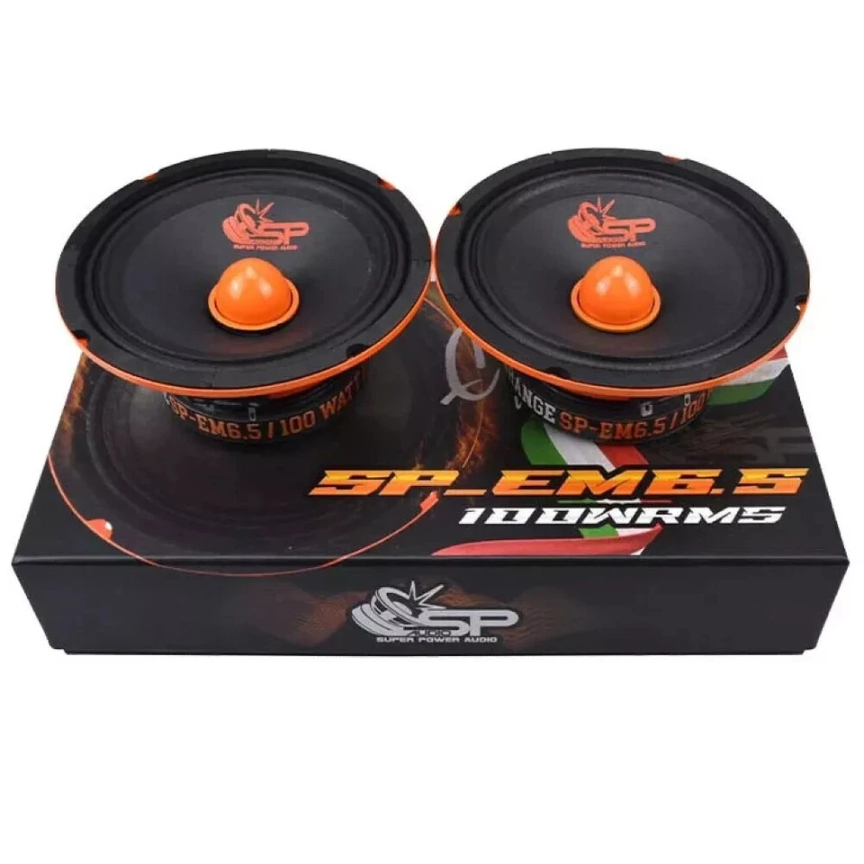 2 SP AUDIO SP-EM6.5 altoparlant 165 m 200 wattmax original front predisposizione - Immagine 2 di 4