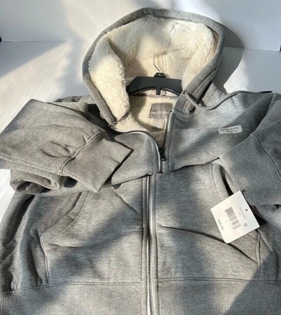 Hoodie Jackets - Falls Creek, Sherpa lined, Zip Up with Pockets Gray M, L &  2XL