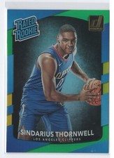 2017-18 Donruss Rated Rookies Holo Green and Yellow Laser #194 - Sindarius Thorn