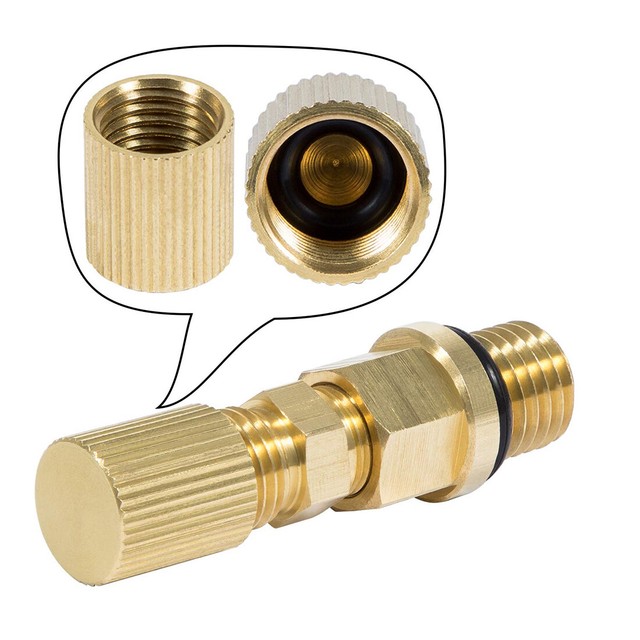 Fuel Pressure Test Fitting Tester Kit 1/4" Brass Schrader for 20032010