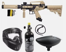 Tippmann Cronus Tactical HPA Paintball Gun Starter Package Tan - Used
