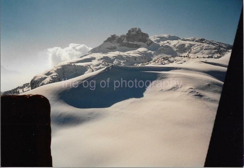 French Alps From A Hot Air Balloon FOUND PHOTO Original Color Snapshot 99 5 R