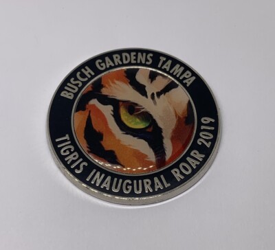 Busch Gardens Tampa Tigris Inaugural Roar 2019 Roller Coaster Lapel Pin (P14)