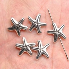 20pcs tibetan silver necklace bracelet bead charm spacer beads Q011