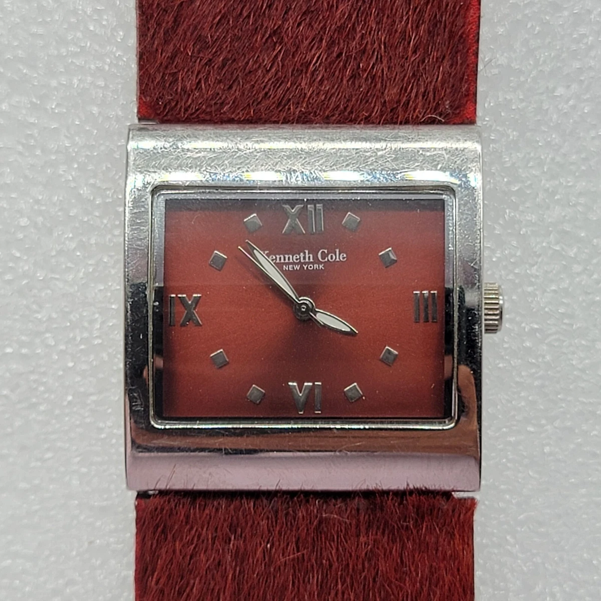 Kenneth Cole | Leather Bling Wrist Watch Red ⌚ Black. Bold. Built to dominate, The Chrono 3 Eyes Black  main image 3
