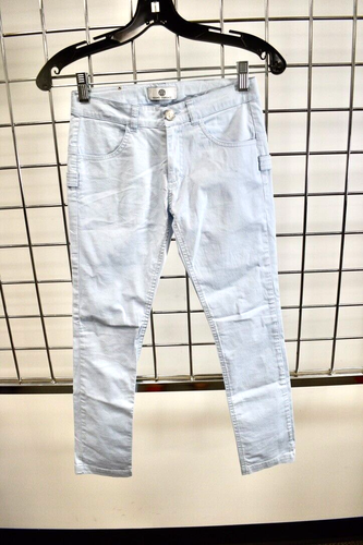 Young Versace Light Blue Cotton Low Rise Size 24 Waist Youth On Sale ry - Picture 3 of 7