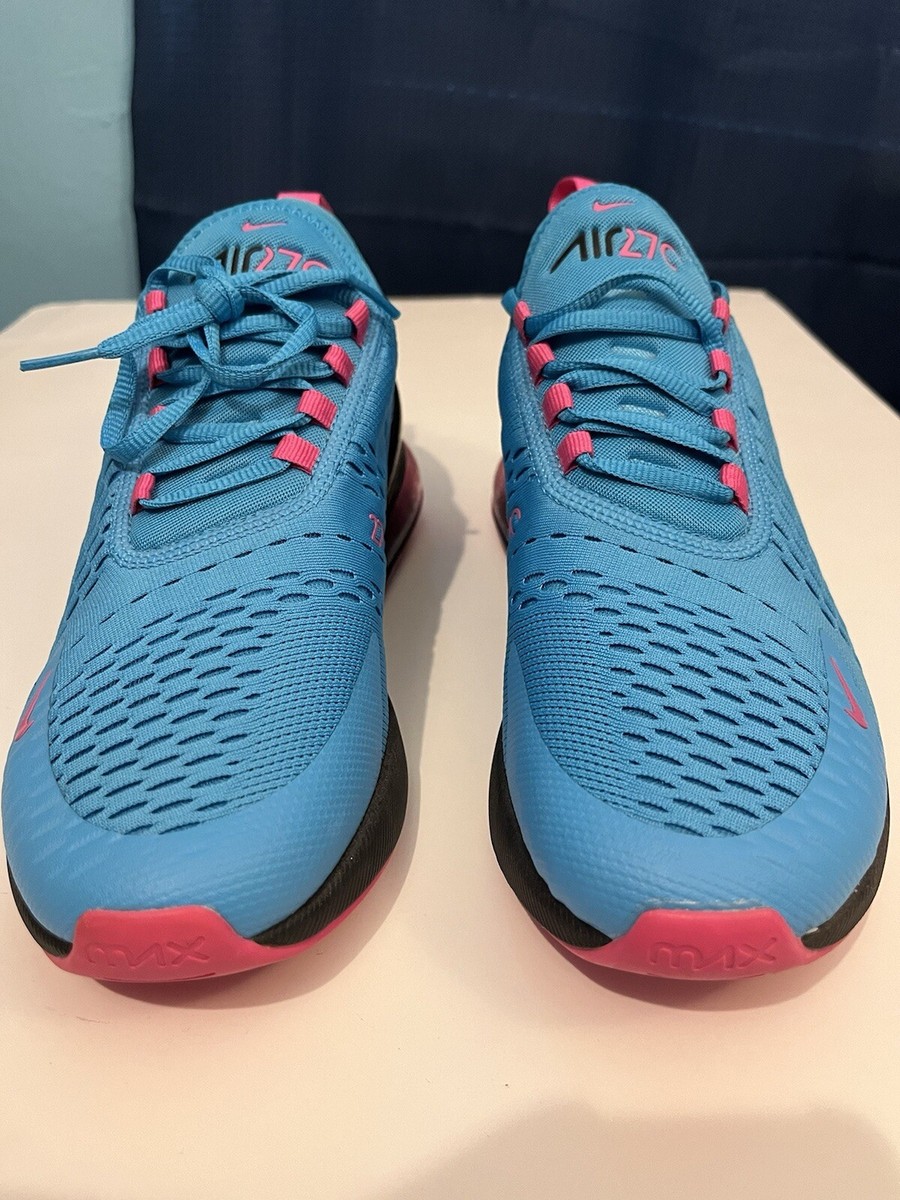 美品 NIKE AIRMAX 270 \"South Beach\" Nike Air Max 270 South Beach Light Blue Fuchsia Pink Black