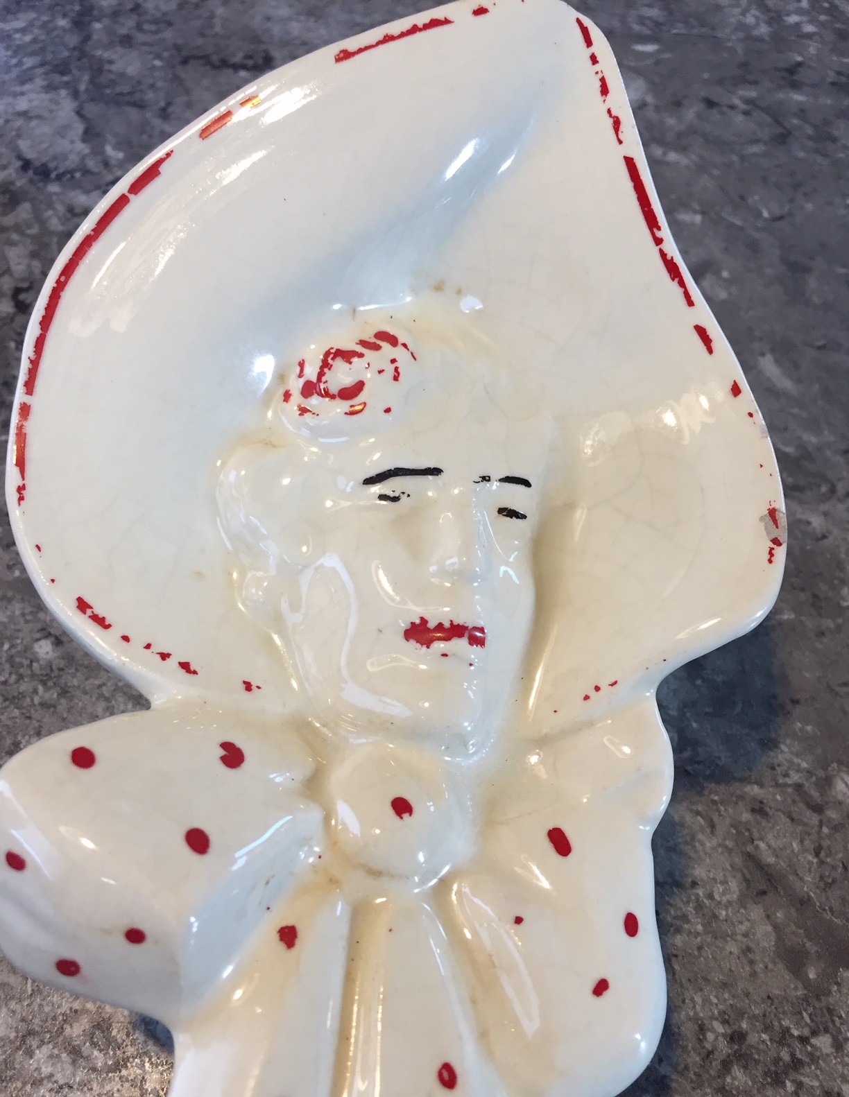 Vintage Original McCoy Lady in the Wall Pocket Vase Ceramic