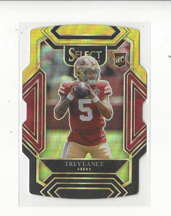 2021 Select Prizm Black and Gold Die Cut #245 Trey Lance Rookie 49ers Cowboys
