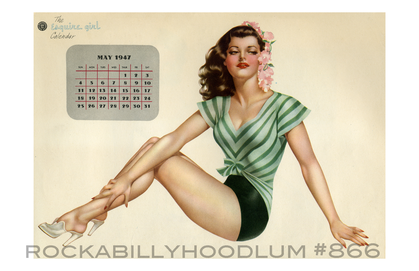 Pin-Up Girl Poster 11x17 Varga Alberto Vargas calendar May 1947 Brunette | eBay pin-up-girl-poster-11x17-varga-alberto-vargas-calendar-may-1947-brunette-ebay