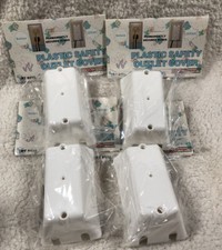 Oomco Products Plastic Safety Outlet Cover PT8232-Four 2-Packs 8 Total Covers 