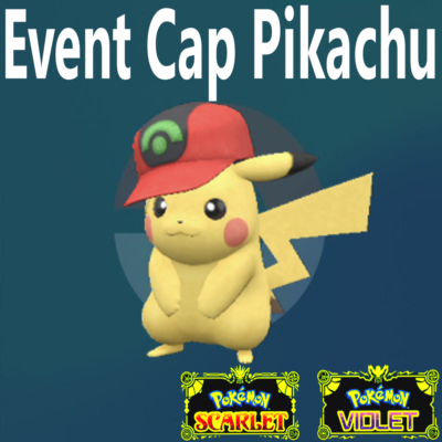 POKEMON Scarlet and Violet Hoenn Cap Pikachu Any held item