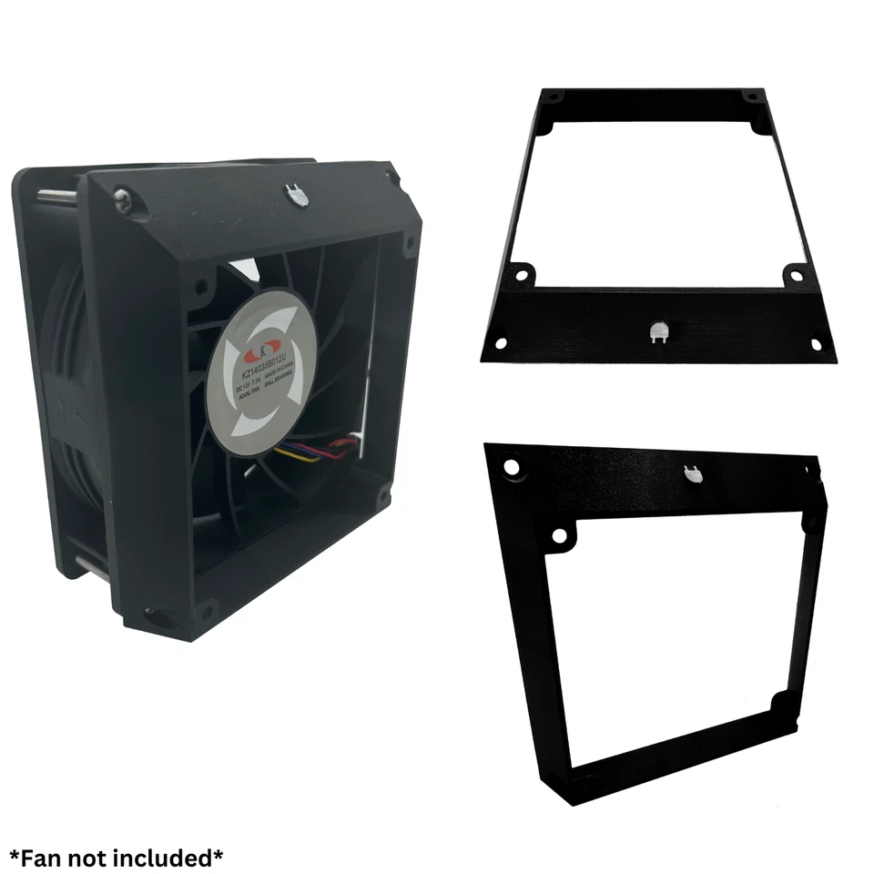 120mm to 140mm Fan Duct Reducer Increaser Silencer Crypto ASIC Miner S9 L3 - Image 2 of 2