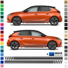 Auto Seiten-Streifen Aufkleber-Set,Dekor-Sticker komp. mit OPEL CORSA 