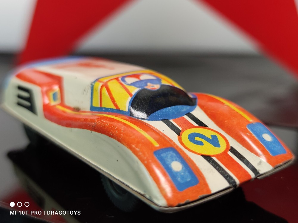 VIINTAGE RACE CAR TOY OLYMPIC MOSCOW SOVIET RUSSIA USSR СССР METAL PLASTIC N2