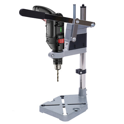Portable Bench Clamp Drill Press Stand Adjustable Drilling Pedestal Holder Tool