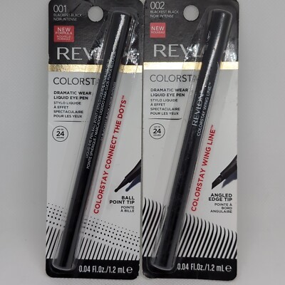 (2) Revlon Colorstay Liquid Eye Pen Ball Point Tip Angled Edge Tip ~ You Choose