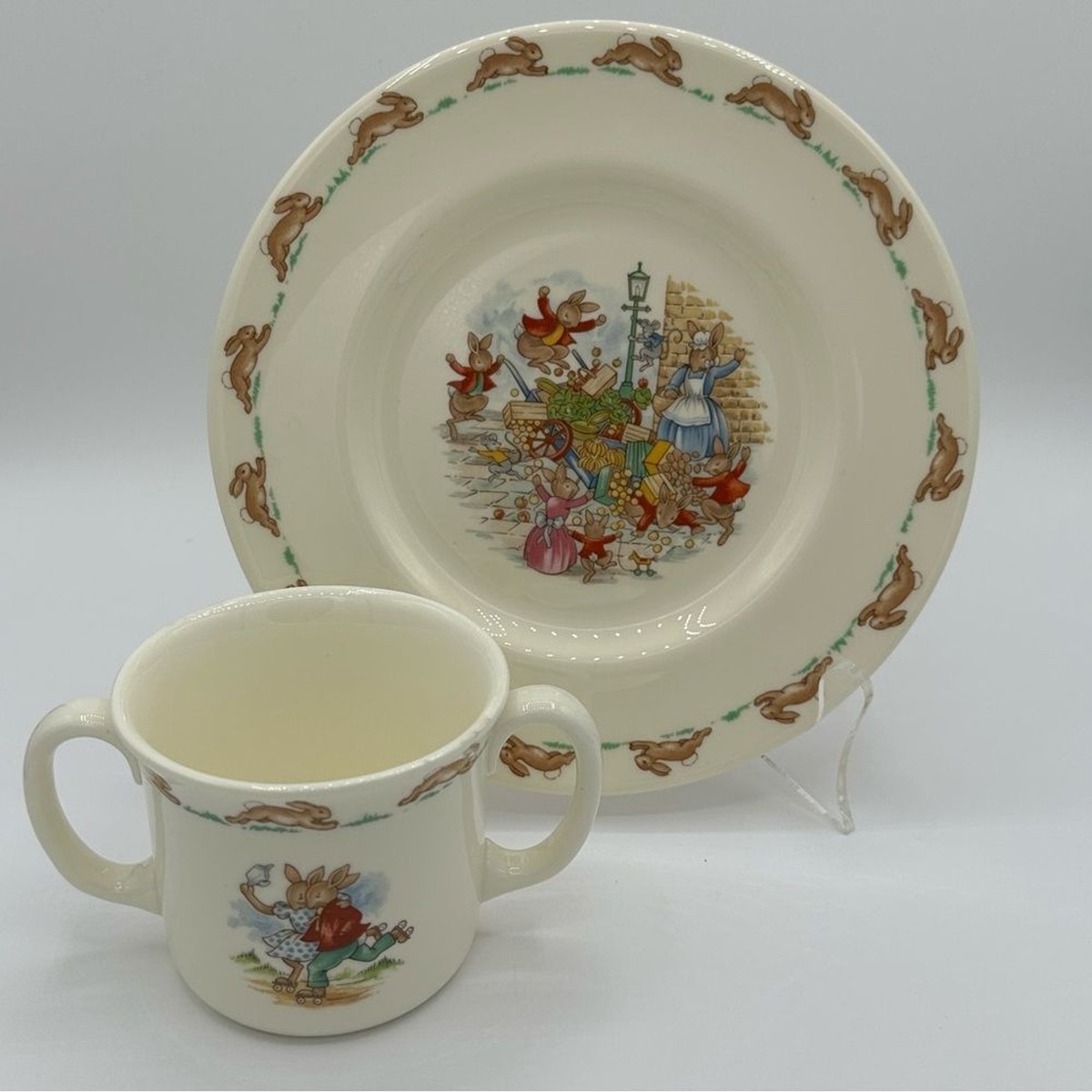 Vintage- Bunnykins 1936 Royal Doulton English Fine Bone China Tea