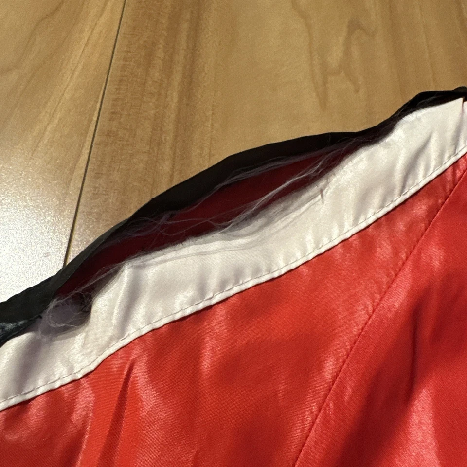 Bell Helmets Racing Stripe Red Jacket Lightweight Zip Front Vintage - Image 4 of 4